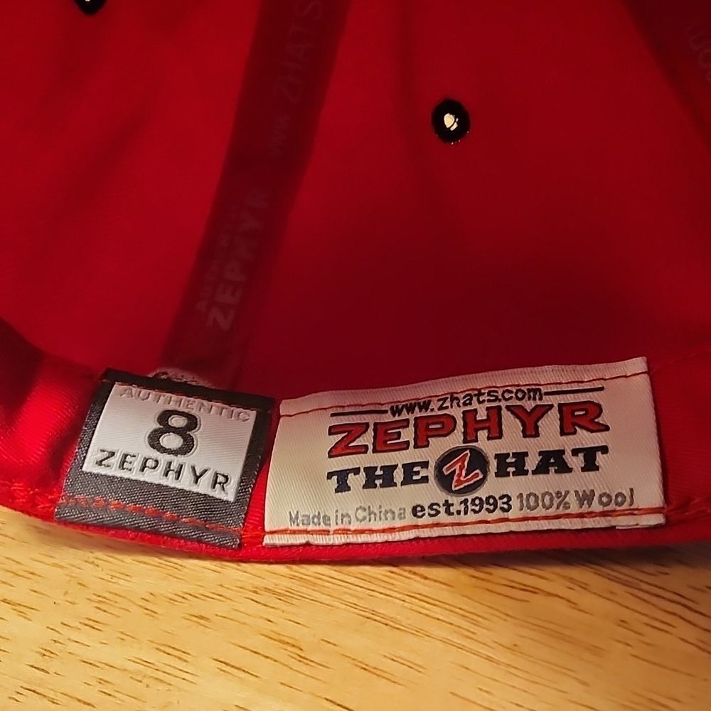 Zephyr Size 8 Rutgers Scarlet Knights Red Hat - N… - image 7